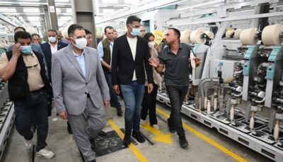 وزير الصناعة ومحافظ دمياط يتفقدان قلعة “موبكو” ومصانع الفلاتر والغزل بالمنطقة الحرة