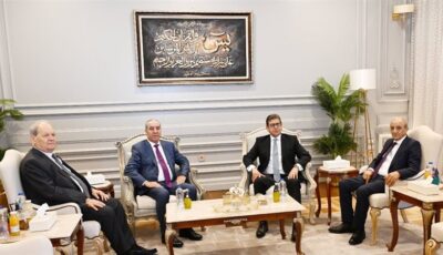 اللواء حسن رشاد رئيس المخابرات العامة المصرية يلتقي وفد السلطة الفلسطينية
