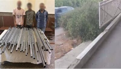 سقوط 3 متهمين بسرقة أجزاء حديدية من سور كوبري بالإسكندرية
