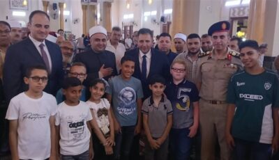 محافظ دمياط يشهد احتفالية الأوقاف بذكرى المولد النبوي بمسجد البحر