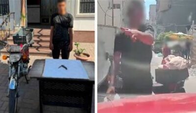 عاتبه على السير عكس الاتجاه، سقوط عامل توصيل طلبات تعدى على سائق بالإسكندرية
