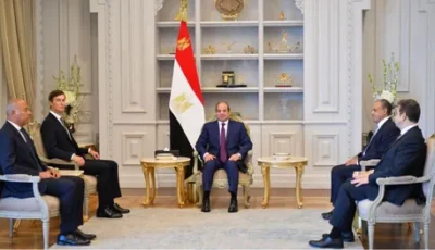 السيسي يدعو لتنفيذ اتفاق غزة خلال لقائه المبعوث الأمريكي كوشنر