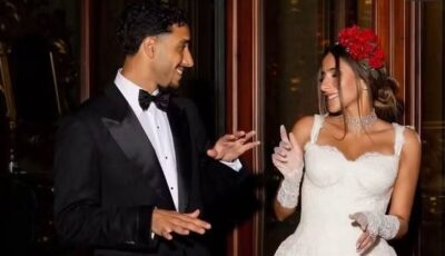 مرموش ينشر صورا جديدة من حفل زفافه قبل نهائي كأس الدرع الخيرية