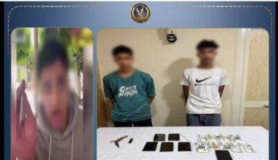 أيوه أنا بشرب حشيش وبلغ الشرطة لو تقدر، ضبط شخص ظهر بسيجارة كيف وسلاح في بدر (فيديو)