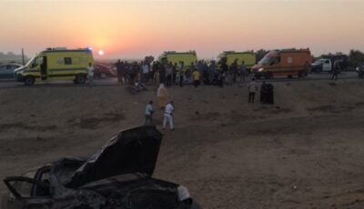إصابة أكثر من 17 شخصا في تصادم “ملاكي” بسيارة عمال بطريق الدواويس بالإسماعيلية