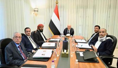 المشهد اليمني – مجلس القيادة: زمن استباحة المدن واستهداف المدنيين انتهى وماضون في ردع الحوثيين