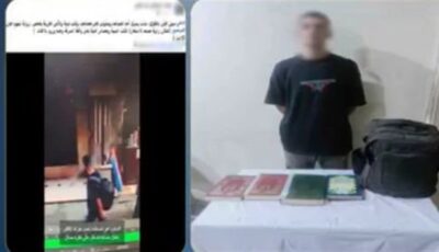فيديو يفضح لص بيت الله، سرقة كتب من داخل مسجد فى المحلة