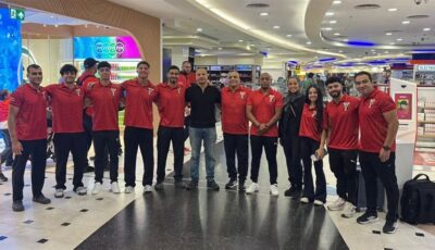 بعثة الجمباز الفني تغادر إلى إيطاليا للمشاركة في دورة ألعاب البحر المتوسط