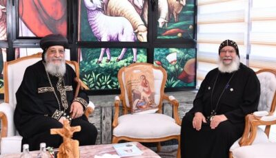 البابا تواضروس يتلقى تقريرا عن الخدمة في دير الأنبا بيشوي