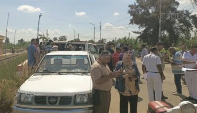 إصابة 7 أشخاص في انقلاب ميكروباص على طريق «السنطة