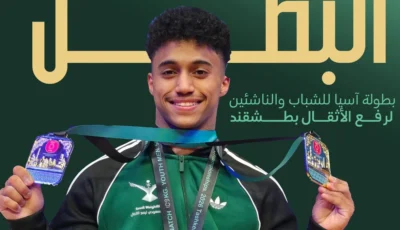 العجيان يحصد 3 ميداليات في آسيوية رفع الأثقال