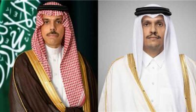 المشهد الدولي – السعودية وقطر تبحثان خفض التصعيد وضمان حرية الملاحة في مضيق هرمز