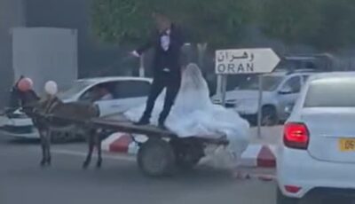 عريس فالجزائر مروح عرسوتو فوق كرويلة  (فيديو)