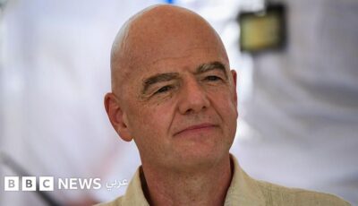 جياني إنفانتينو ينفي مزاعم قيام الاتحاد الأوروبي لكرة القدم بدفع أموال لـ”عشيقته المزعومة”