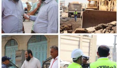 المشهد اليمني – مدير عام المنصورة يُدشن أعمال سفلتة طريق الثلاثين جولة العمري