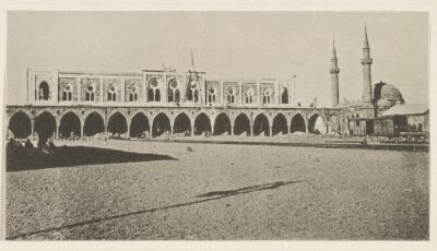 صورة تاريخية توثق محطة سكة حديد الحجاز بالمدينة عام 1914