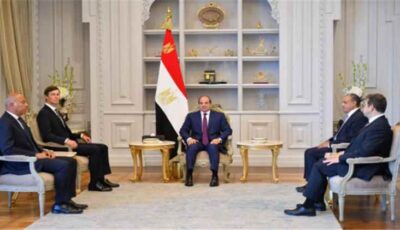 المشهد الدولي – الرئيس السيسي يبحث مع كوشنر تنفيذ التزامات اتفاق غزة وحماس تطير إلى القاهرة