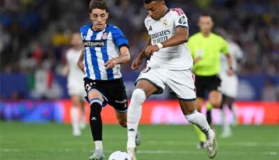 المشهد الرياضي – إسبانيول ضد الريال.. ريال مدريد يتعادل مع إسبانيول 1-1 في الشوط الأول من الدوري الإسباني