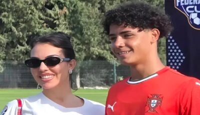 ردة فعل جورجينا بعد سماع كريستيانو جونيور يناديها أمي .. فيديو