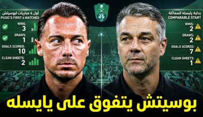 بوسيتش يحطم أرقام يايسله في أول 4 مباريات مع الأهلي